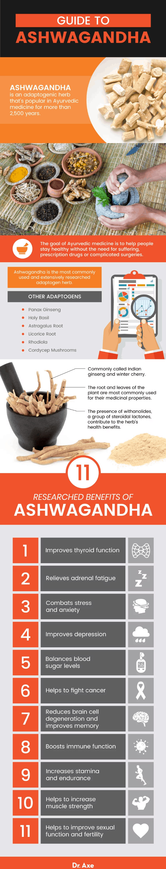 Bienfaits de l'ashwagandha - Dr. Axe